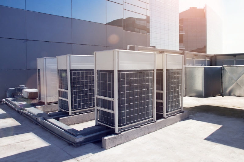 Rooftop HVAC unit in Athens, OH. Airclaws Heating & Cooling Systems blog image.