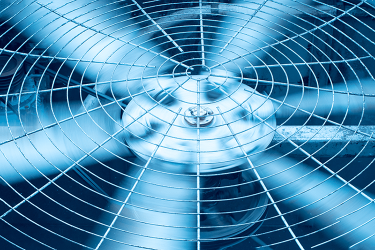 Blog Title: What Is the Difference Between Single-Stage and Variable-Speed ACs? Photo: AC Fan