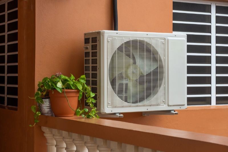 Image of a heat pump. Air Conditioners Versus Heat Pump.